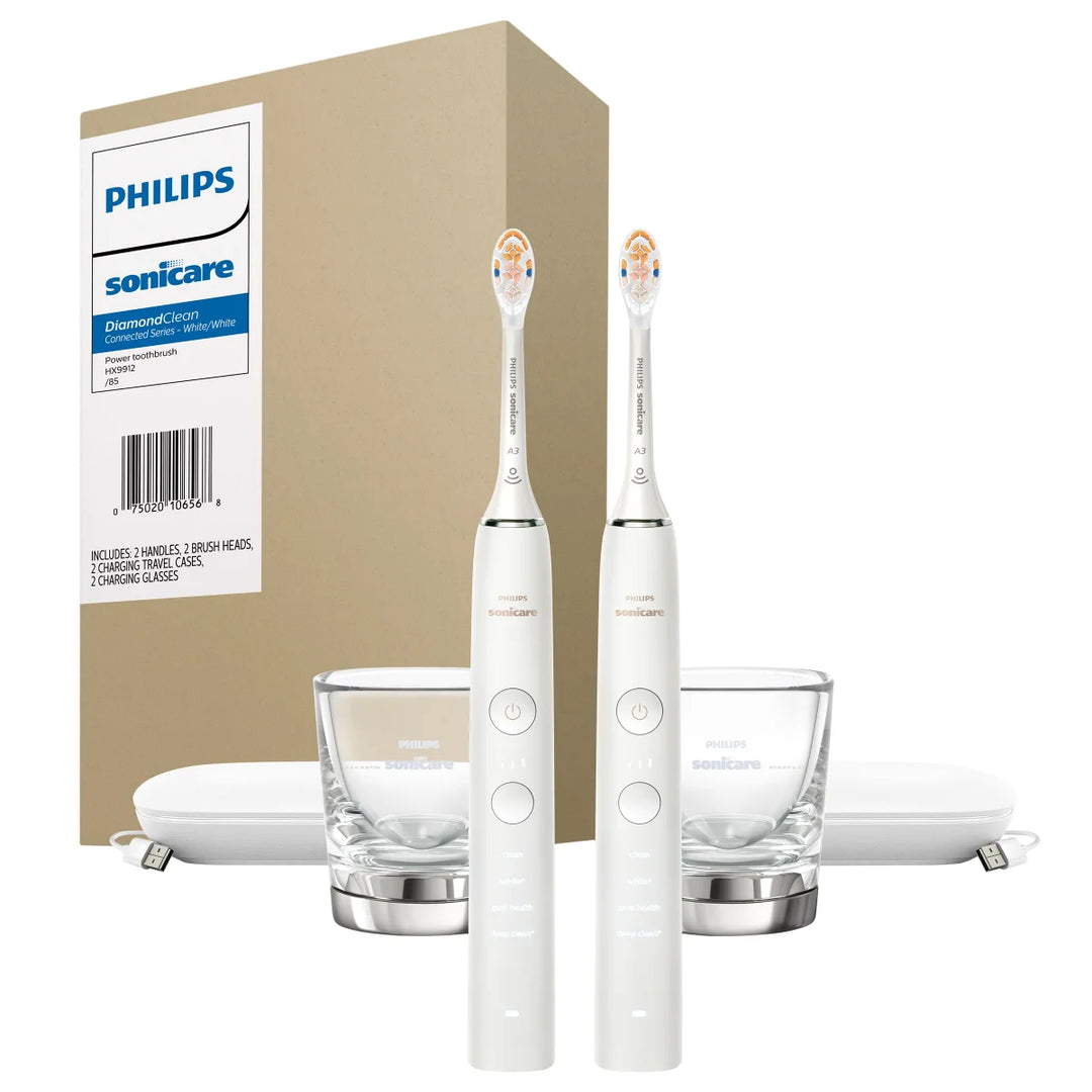 Philips Sonicare DiamondClean Connected Rechargeable Electric Toothbrush, 2-pack