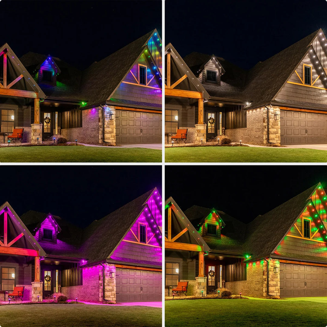 Enbrighten 100ft Permanent Outdoor Wi-Fi Eternity Eave Lights