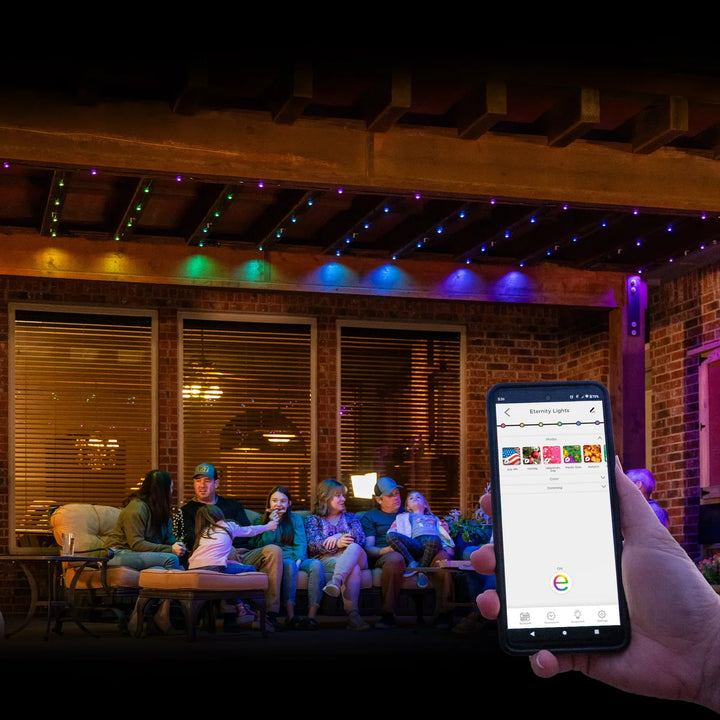 Enbrighten 100ft Permanent Outdoor Wi-Fi Eternity Eave Lights