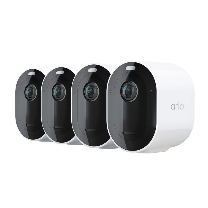 Arlo Pro 5S 2K Spotlight Security Camera with 4 Months Arlo Secure Subscription, 4-pack