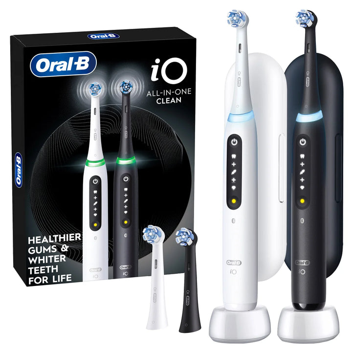 Oral-B iO All-in-One Clean Rechargeable Electric Toothbrush, 2-pack