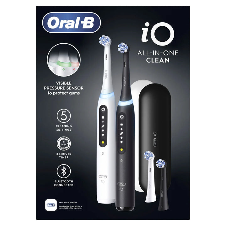 Oral-B iO All-in-One Clean Rechargeable Electric Toothbrush, 2-pack