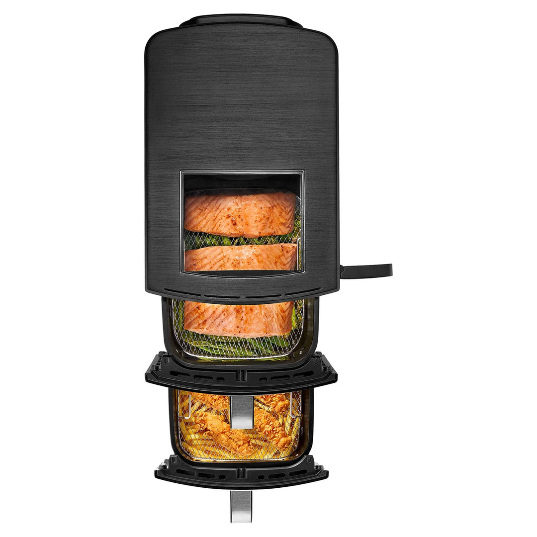 Gourmia 11-QT. Dual Basket Air Fryer with Smart Finish & 4-Layer Cooking