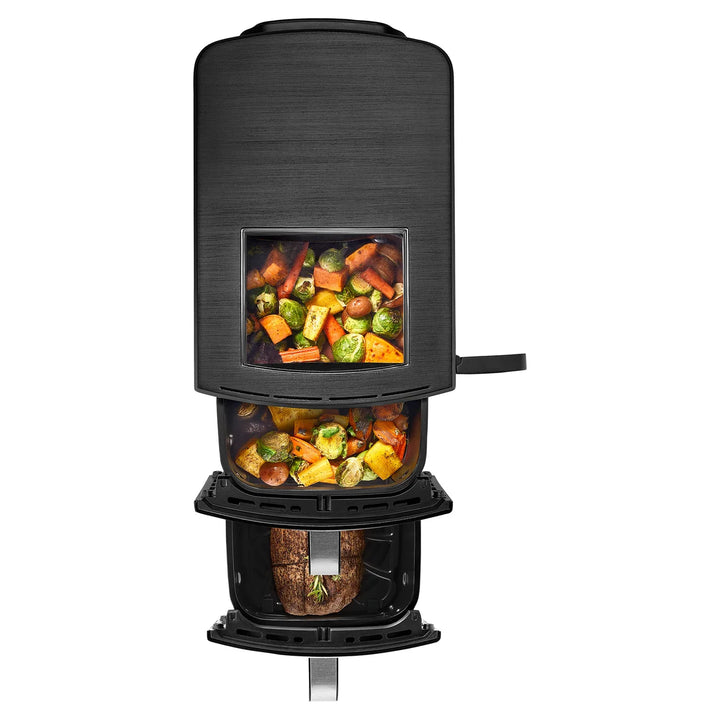 Gourmia 11-QT. Dual Basket Air Fryer with Smart Finish & 4-Layer Cooking