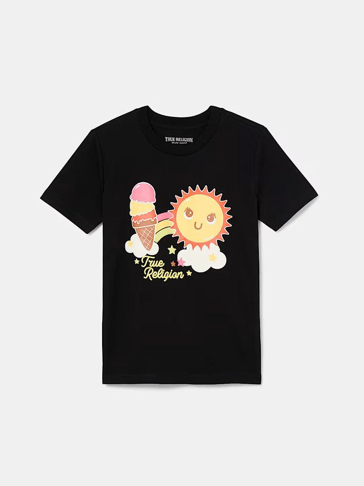 TRUE RELIGION GIRLS HAPPY SUNSHINE TEE