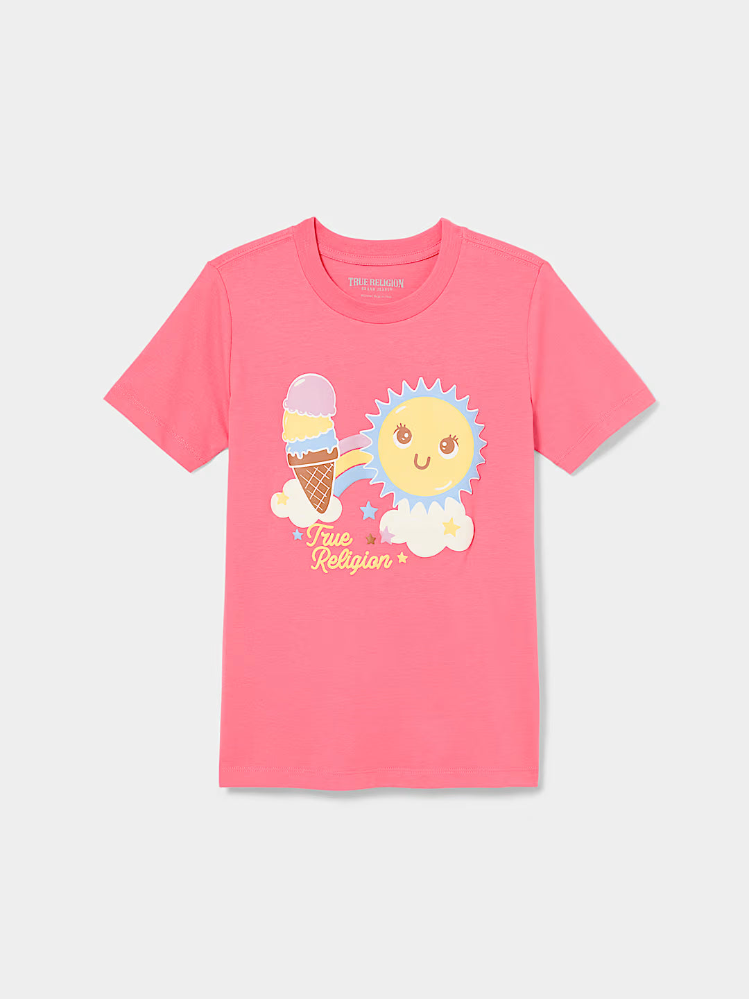TRUE RELIGION GIRLS HAPPY SUNSHINE TEE