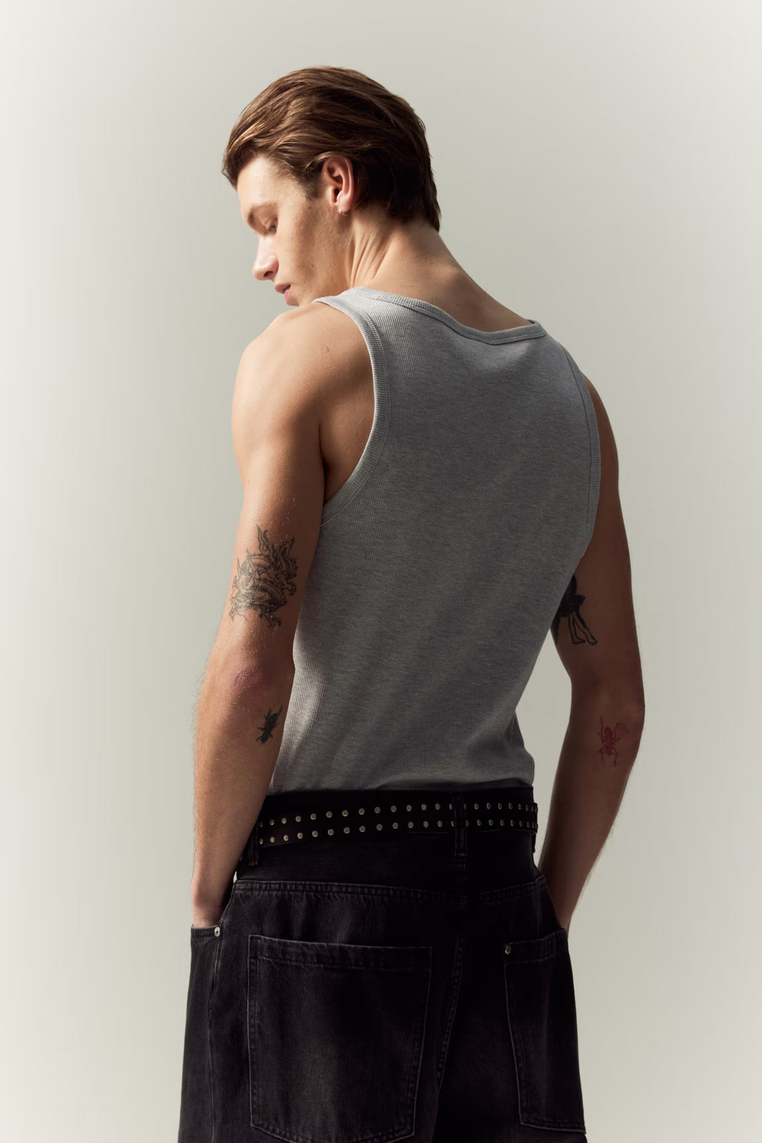 H&M Slim Fit Ribbed Tank Top