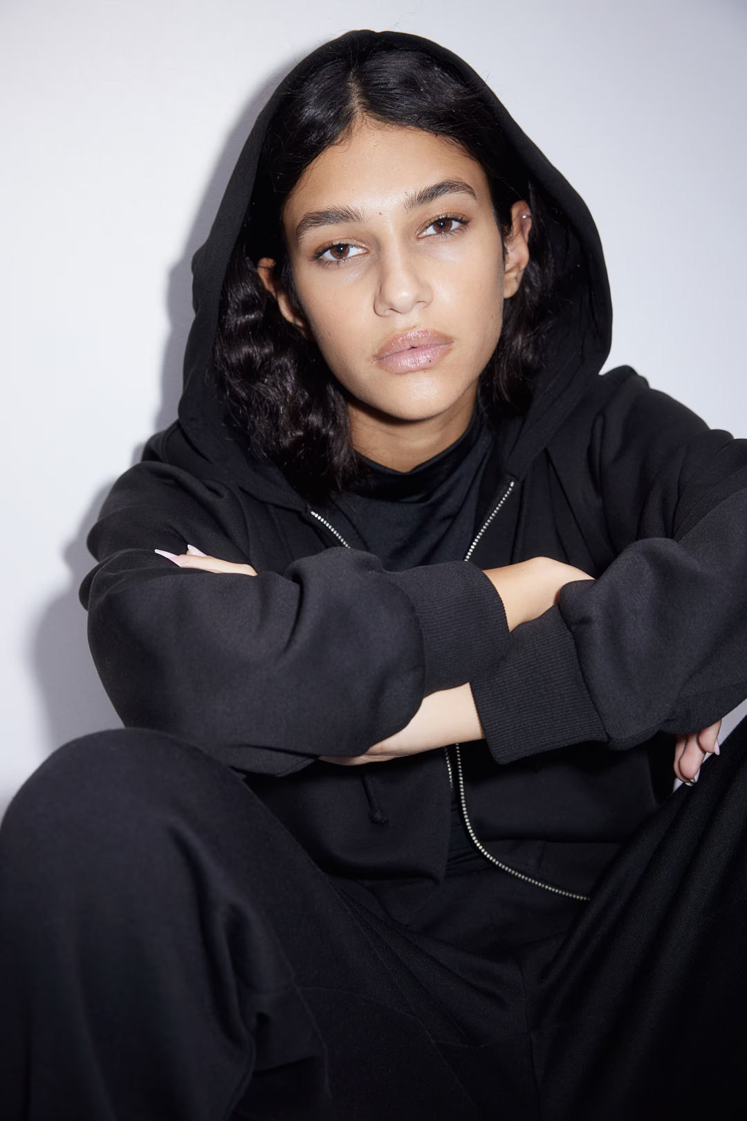 H&M Short Hooded Sweatshirt Jacket