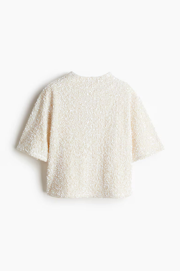 H&M SEQUINED TOP