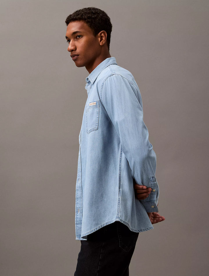 Calvin Klein Classic Denim Button-Down Shirt