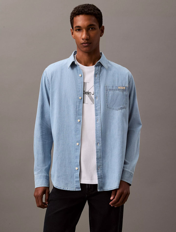 Calvin Klein Classic Denim Button-Down Shirt