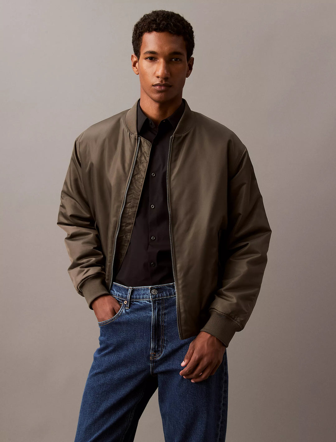 Calvin Klein Cotton Stretch Slim Button-Down Shirt