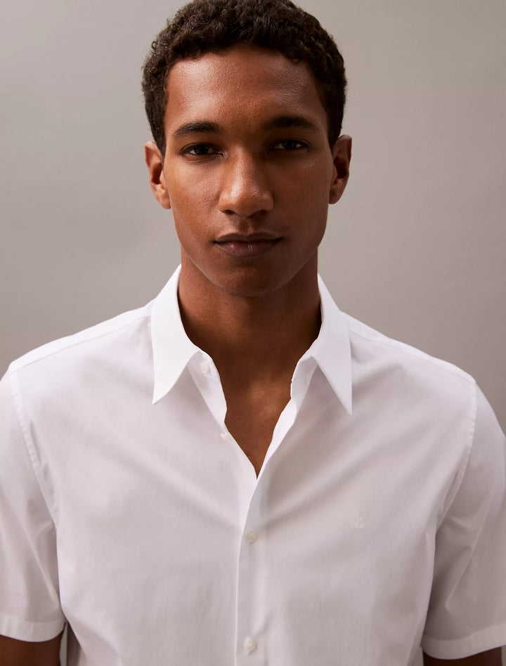 Calvin Klein Cotton Stretch Slim Button-Down Shirt