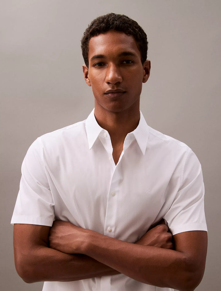 Calvin Klein Cotton Stretch Slim Button-Down Shirt