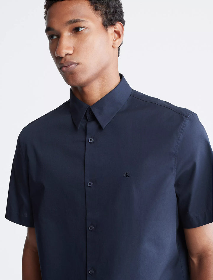 Calvin Klein Cotton Stretch Slim Button-Down Shirt
