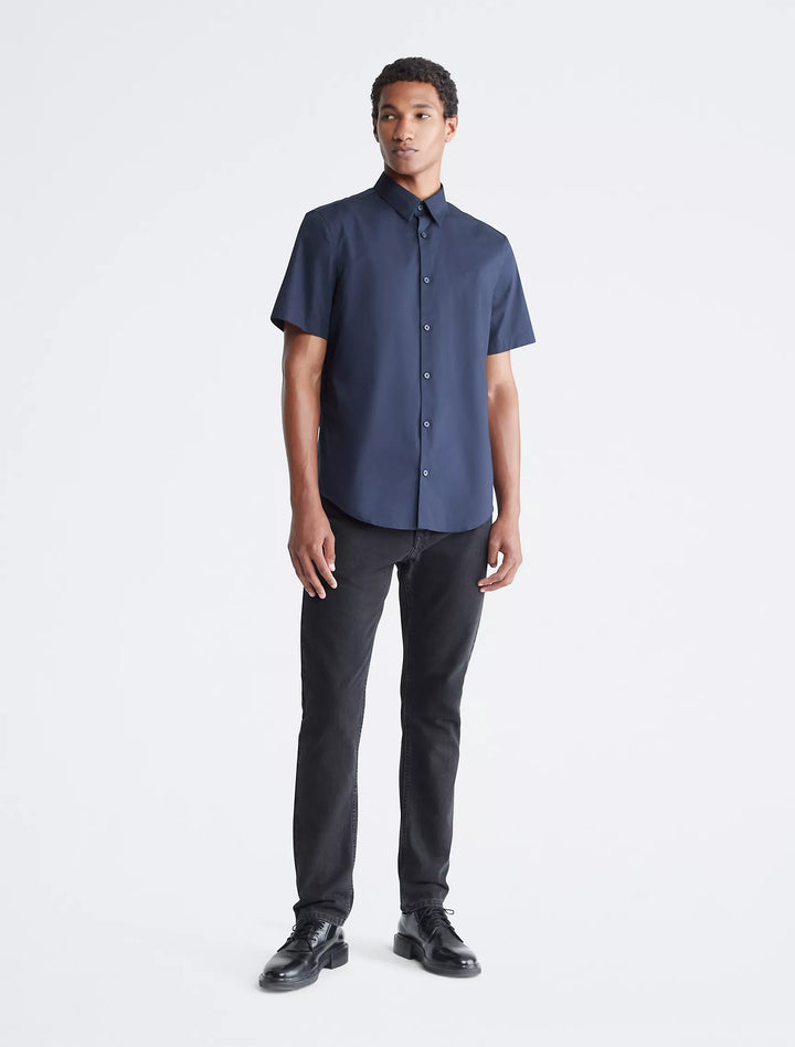 Calvin Klein Cotton Stretch Slim Button-Down Shirt