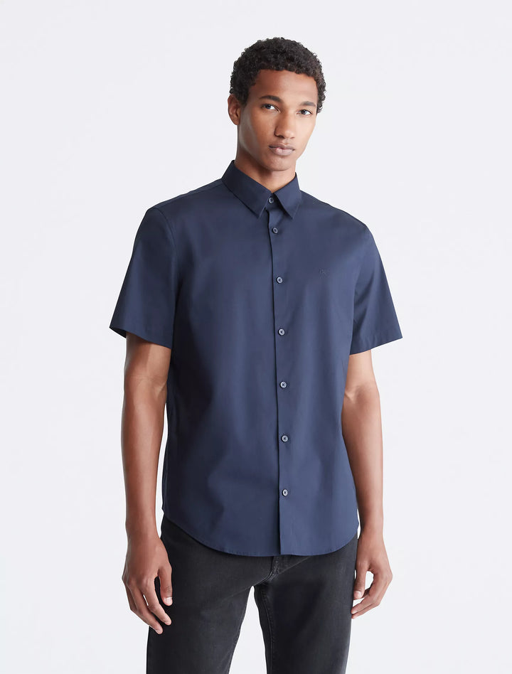 Calvin Klein Cotton Stretch Slim Button-Down Shirt