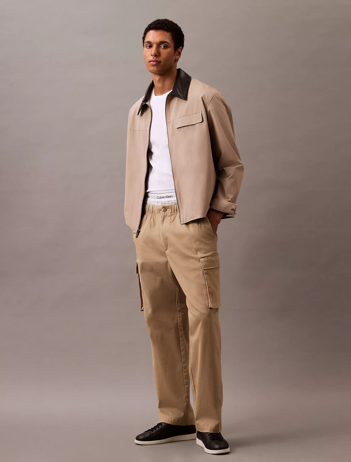 Calvin Klein Cotton Blend Straight Fit Cargo Pants
