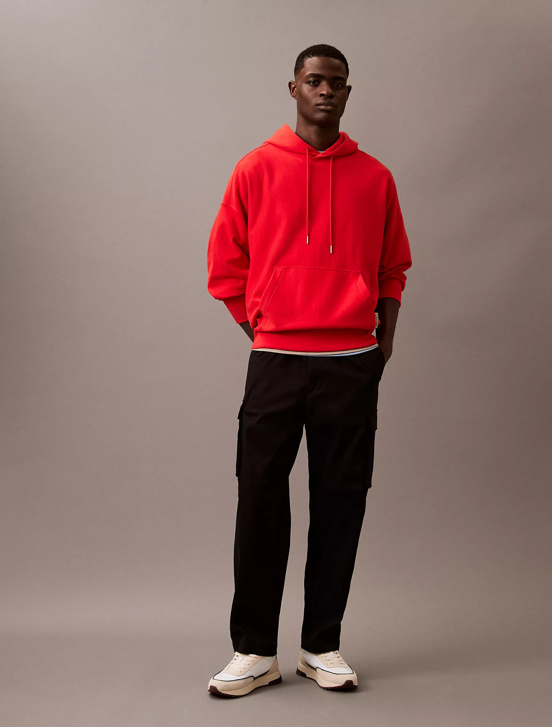 Calvin Klein Cotton Blend Straight Fit Cargo Pants
