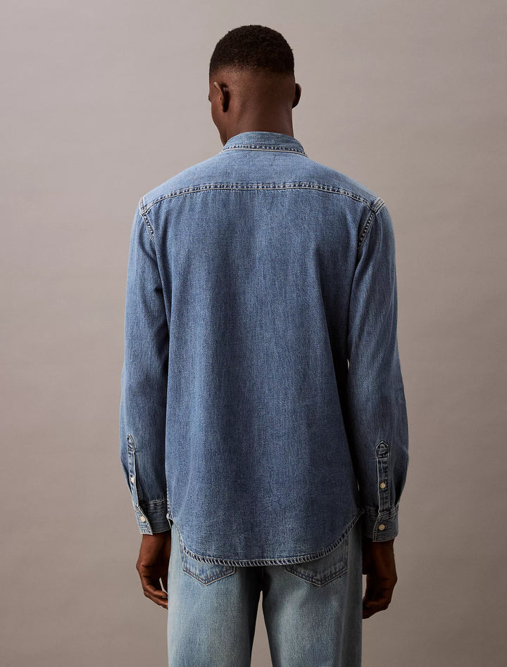 Calvin Klein Classic Denim Button-Down Shirt