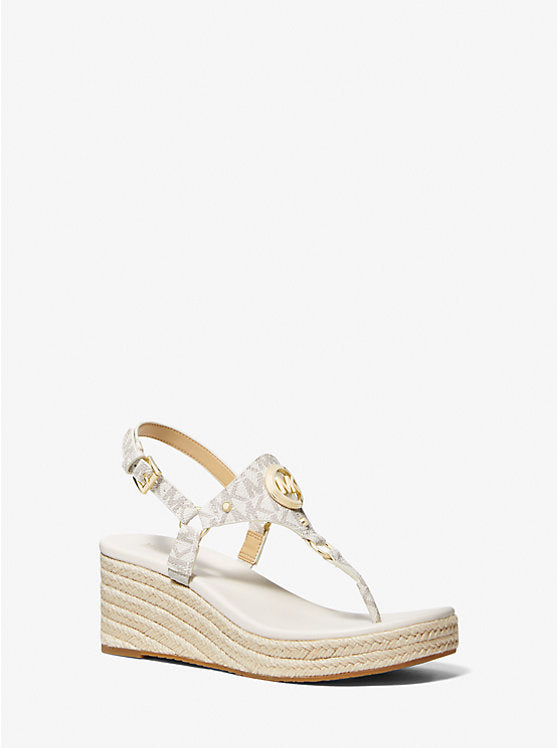 Michael Kors Casey Signature Logo Wedge Sandal