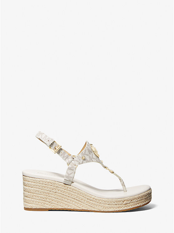 Michael Kors Casey Signature Logo Wedge Sandal
