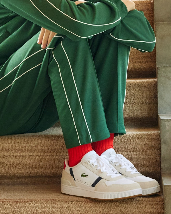 Lacoste Men's T-Clip Leather Sneakers