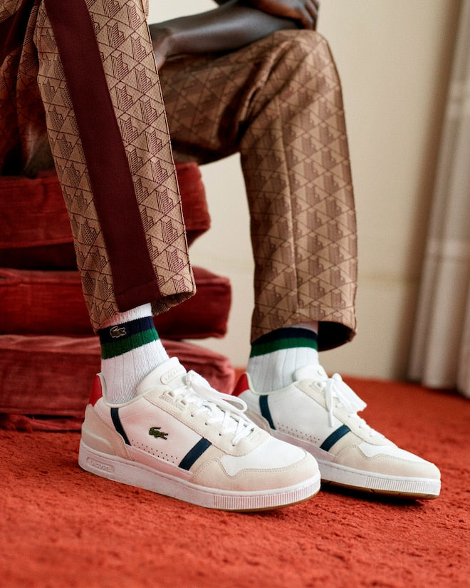 Lacoste Men's T-Clip Leather Sneakers