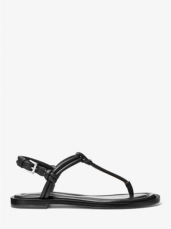 Michael Kors Astra Leather T-Strap Sandal