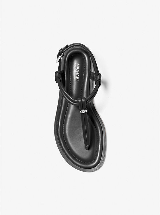 Michael Kors Astra Leather T-Strap Sandal