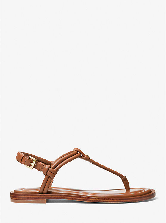 Michael Kors Astra Leather T-Strap Sandal