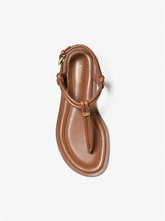 Michael Kors Astra Leather T-Strap Sandal