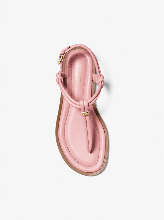 Michael Kors Astra Leather T-Strap Sandal