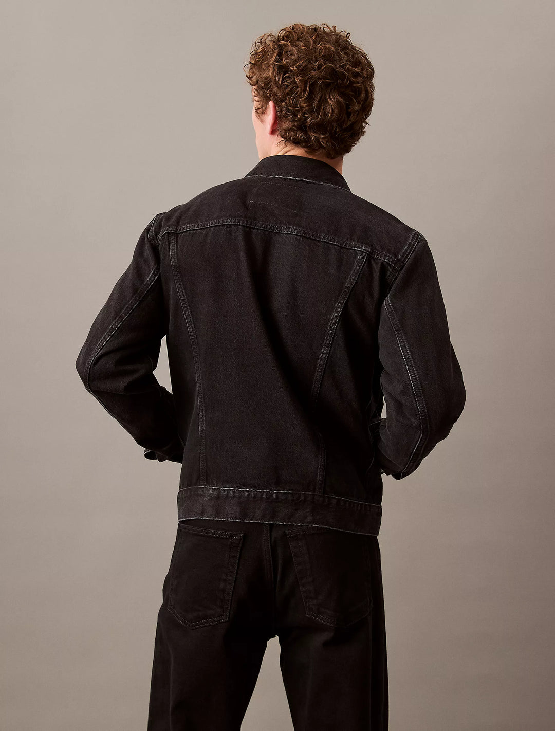 Calvin Klein Black Classic Trucker Jacket