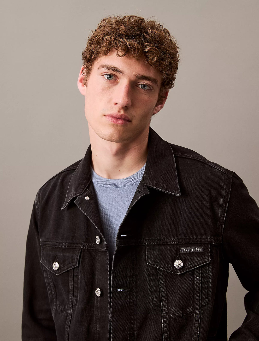 Calvin Klein Black Classic Trucker Jacket