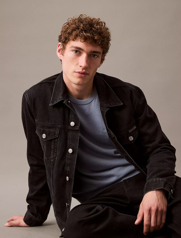 Calvin Klein Black Classic Trucker Jacket