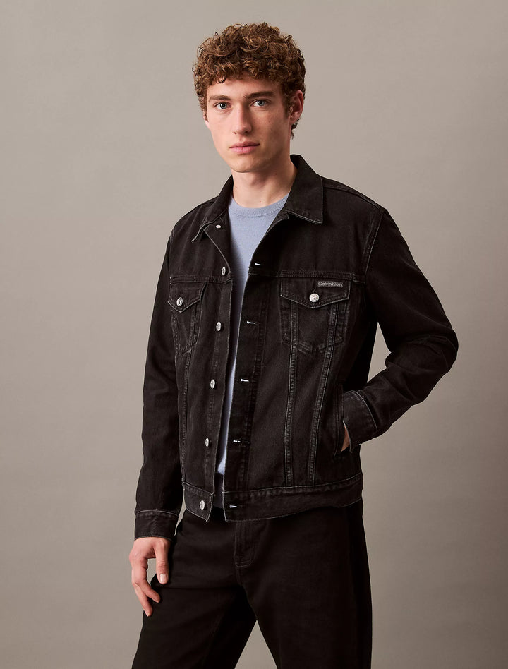 Calvin Klein Black Classic Trucker Jacket