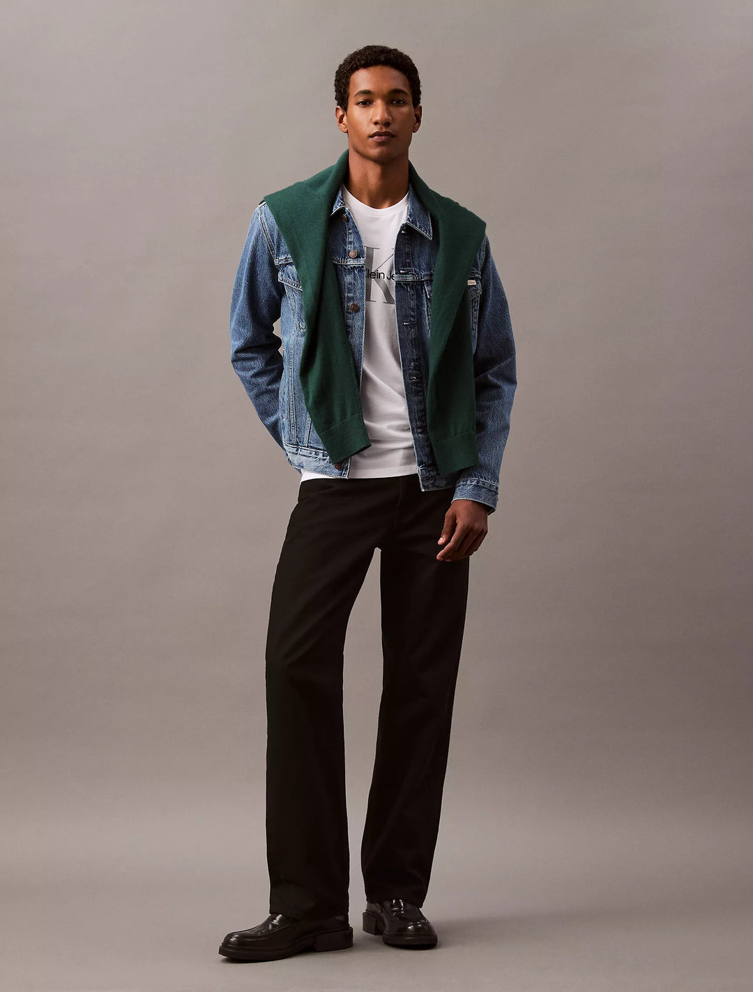 Calvin Klein Black Classic Trucker Jacket