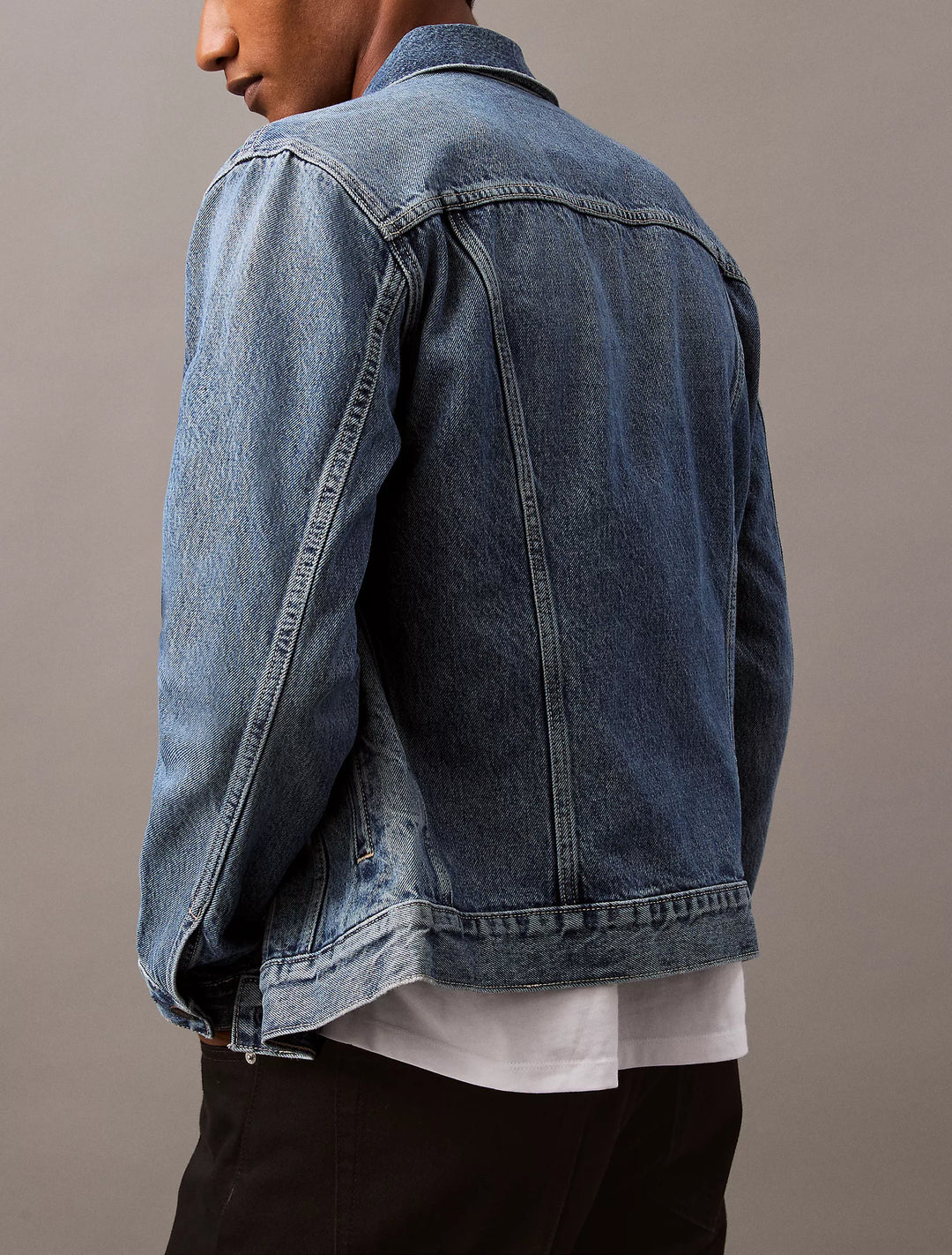 Calvin Klein Black Classic Trucker Jacket