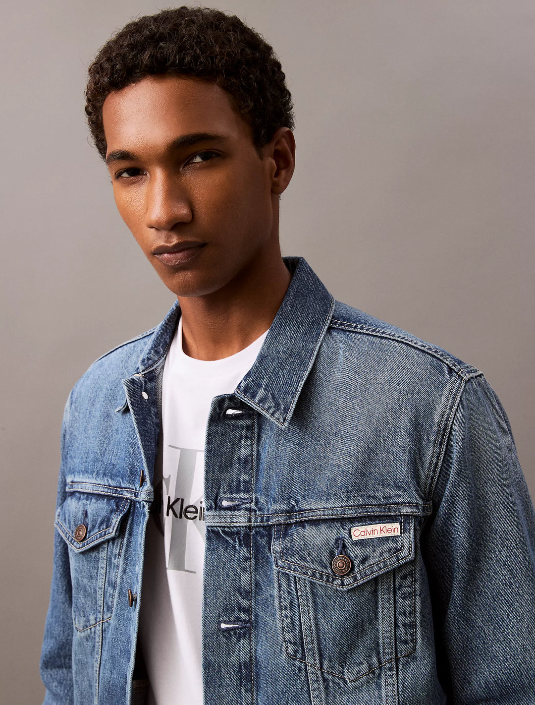 Calvin Klein Black Classic Trucker Jacket