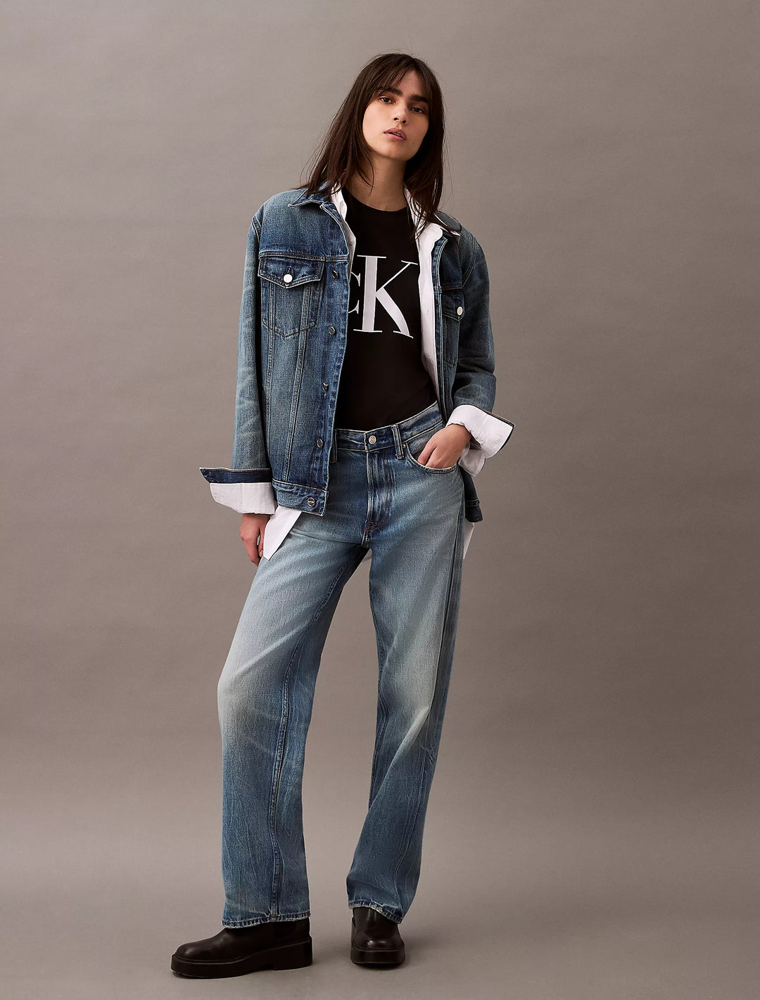 Calvin Klein Monogram Logo Boxy T-Shirt