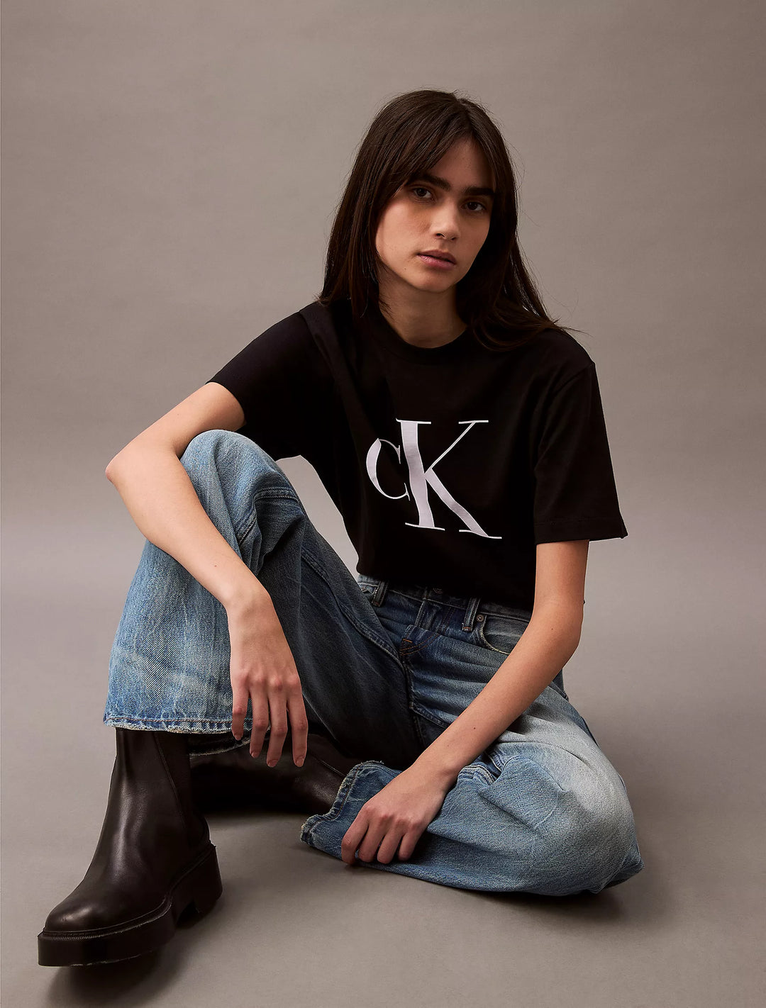 Calvin Klein Monogram Logo Boxy T-Shirt