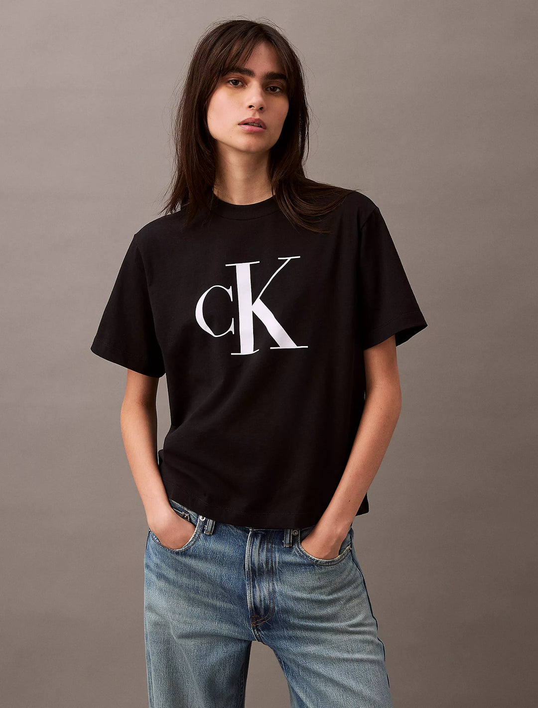 Calvin Klein Monogram Logo Boxy T-Shirt