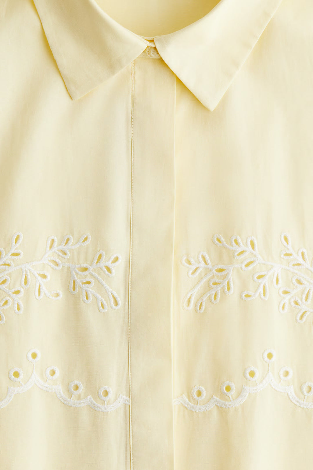H&M Eyelet-Embroidered Cotton Shirt