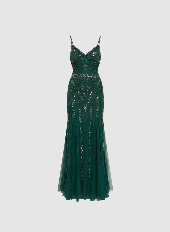 LAURA Embellished Evening Gown