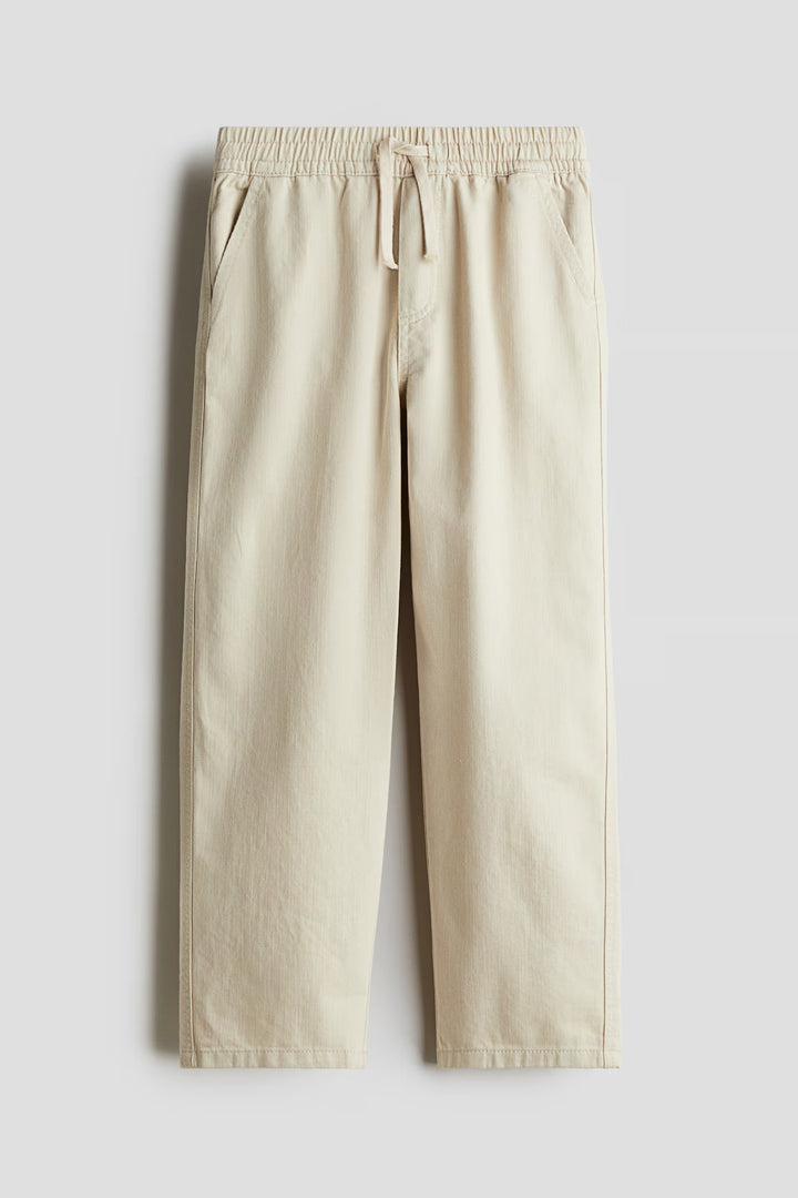 H&M Loose-Fit Cotton Twill Pants