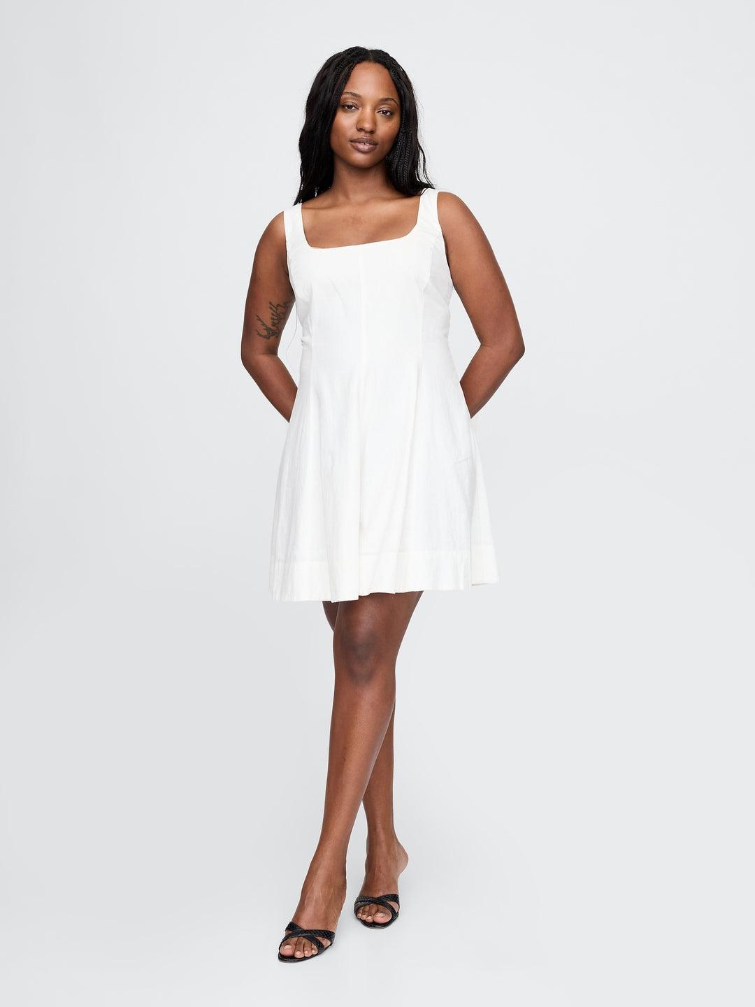 Gap Linen-Blend Mini Dress