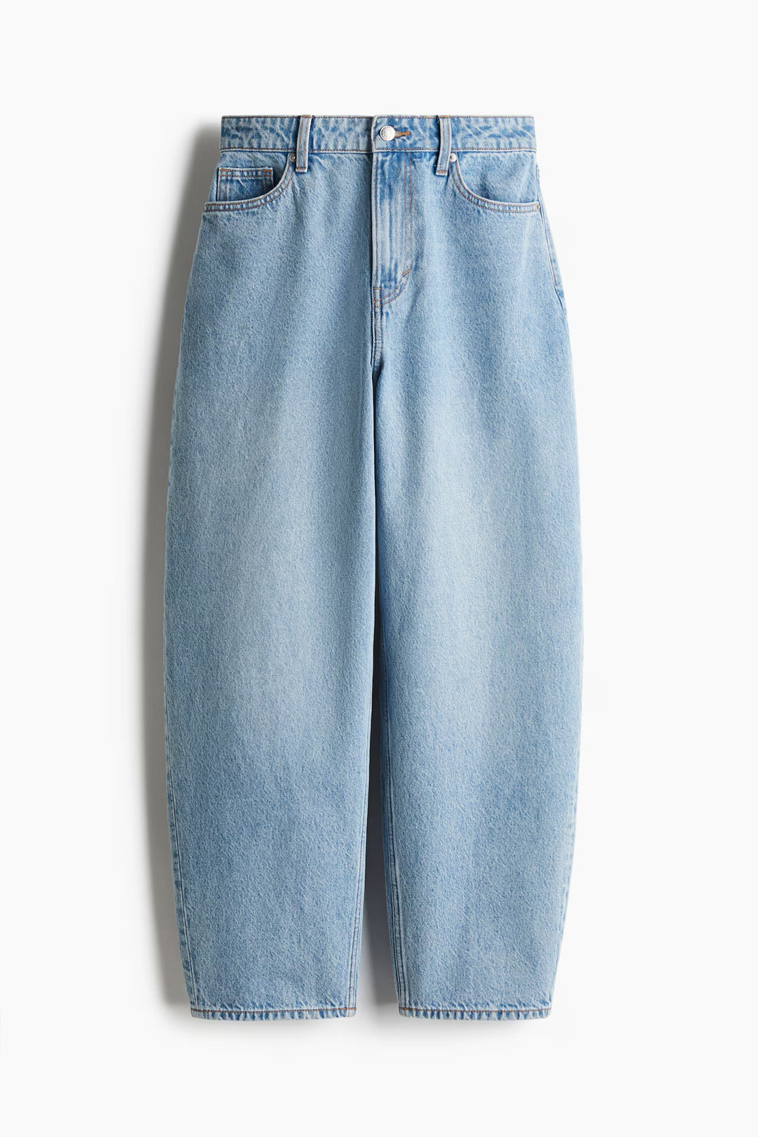 H&M High Rise Barrel Leg Jeans