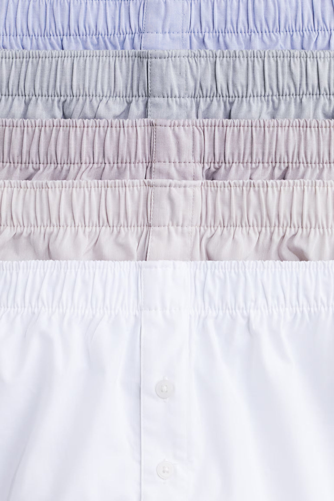 H&M 5-pack Woven Cotton Boxer Shorts