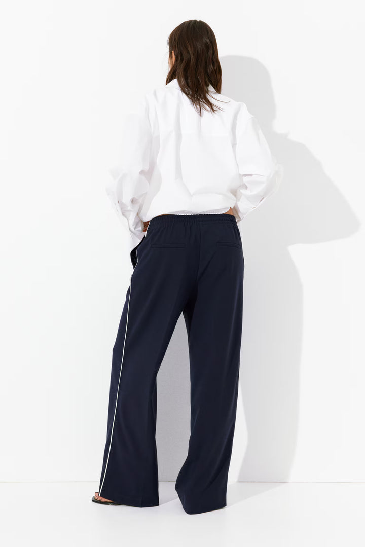 H&M Wide-Leg Twill Pants